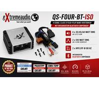 ESX QS-FOUR-BT-ISO 4 Canali Classe D Plug+Play Nano Amplificatore Digitale Bl...