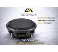 ESX QXP104 25 cm (10") Flat Subwoofer 1000 Watt con griglia di protezione