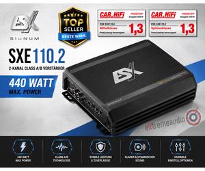 ESX SXE110.2 SIGNUM 2CH AMP 2 canali B amplificatore analogico 440W ...