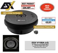 ESX V1100Av2 Attivo Subwoofer Bassi Scorta Mulde 300 Watt + Telecomando