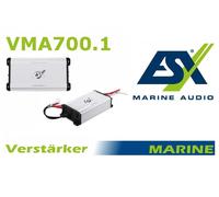 ESX VMA700.1 Marine 1-Kanal Mono Classe D Amplificatore 700 Watt Audio, Barche