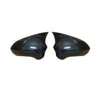 ESyem Auto Copertura specchietti retrovis 2X Calotte per specchietti retrovisori in Fibra di Carbonio/Nero Lucido per Seat per Leon MK2 1P per Ibiza MK4 6J 2008-2017