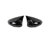 ESyem Auto Copertura specchietti retrovis Copertura specchietto retrovisore Laterale in Fibra Carbonio Nero Lucido per Ford per Fiesta 7 VII MK7 2010 2011 2012 2013 2014 2015 2016 2017
