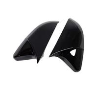 ESyem Auto Copertura specchietti retrovis per Civic 2016-2020, Copertura specchietto retrovisore Laterale, Rivestimento alloggiamento portiera, ABS in Fibra di Carbonio/Nero Lucido
