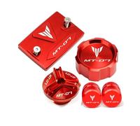 ESyem Freno Posteriore Serbatoio Fluido Protector Anteriore Posteriore Coperchio Serbatoio Liquido Freni Tappo Olio Tappo Valvola Pneumatico per MT07 MT-07 MT 07 FZ07 2015-2020 2021 2022 2023