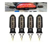 ESyem Indicatori Moto 2/4 PCS 8mm Mini Moto LED Indicatori di Direzione Luci Lampeggianti Indicatori di Direzione Lampada 12V Accessori per Lampade Indicatori
