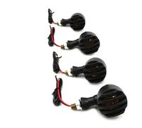 ESyem Indicatori Moto 2/4 PCS Indicatore Luminoso Lampeggiante per Motocicletta, Ambra, Indicatori di Direzione Sequenziali per Motociclette