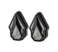 ESyem Indicatori Moto 2 Pezzi Indicatori di Direzione A LED Universali per Motociclette con Montaggio A Filo, Lampada A Flusso DRL da 12 Volt