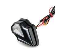 ESyem Indicatori Moto 2 Pezzi Indicatori di Direzione A LED Universali per Motociclette con Montaggio A Filo, Lampada A Flusso DRL da 12 Volt
