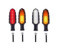 ESyem Indicatori Moto 4 Pezzi 16 LED Indicatori Direzione per Moto DRL Lampeggiante Indicatore Direzione per Lampada Avvertimento Freno Posteriore per Moto DC 12V