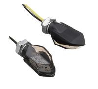 ESyem Indicatori Moto 4 Pezzi/Set Mini Motociclo Lente Fumo Indicatore di Direzione Luce 5LED 12V Indicatore Lampeggiante Lampada Due Fili
