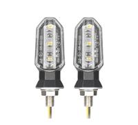 ESyem Indicatori Moto 8mm Mini Moto LED Indicatori di Direzione Luci Lampeggianti Luce Lampeggiante Indicatore di Direzione Lampada 12V Moto Indicatore Lampada Accessori
