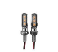 ESyem Indicatori Moto Moto 8mm Mini Indicatori di Direzione Lampada Indicatori 3Led 12V Universale