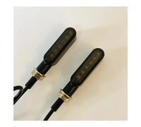 ESyem Indicatori Moto Una Coppia di Mini Indicatori di Direzione A 6 LED Che Scorrono per Indicatori di Direzione per Motociclette Luci di Segnalazione A LED