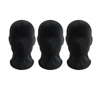 ESYFOR Maschere di Halloween Nero, 3 Pezzi Maschera Integrale di Halloween Traspirante Testa Completa Maschera Unisex Maschere Senza Volto per Halloweens, Feste, Costume Cosplay