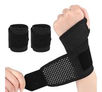 ESYFOR Tutore Polso, 2 Pezzi Fascia da Polso Traspirante Regolabile Elastica Polsiera Per Tendinite Multifunzionale Tutore Tunnel Carpale per Dolori Articolari, Quotidiano, Frattura e Distorsione