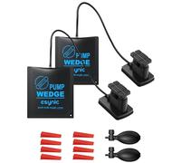 eSynic 2PZ Air Wedge Professionale con Pompa a Pedale e Pompa Manuale, Paio Cuneo Gonfiabile 350kg per Installazione Porte Finestre Mobili e Auto, Walkie Tool con Accessori per DIY e Officina
