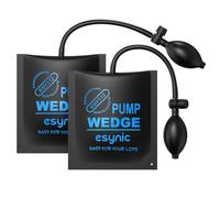 ESYNiC 2PZ Pompa ad Aria per Installazione Finestre Porte Carico 135KG, Paio Cuscino Gonfiabile con Piedi di Porco, Air Wedge Pump per Sollevamento di Mobili Sportelli Auto Riparazione Uso Domestico