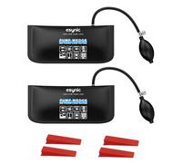 ESYNiC 2PZ Pompa ad Aria per Installazione Finestre Porte Carico 200KG/6cm con 4 Cunei Plastica, Car Air Wedge Pump per Sollevamento di Mobili Sportelli Auto Riparazione Uso Domestico - 28x12.5cm