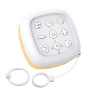ESYNiC Mini Rumore Bianco Neonato con Gancio Portatile per Neonati, 24 Suoni Rilassanti e Luce Notturna Luminosità Regolabile, White Noise Machine Ricaricabile Type-C, Funzione Memoria e Timer