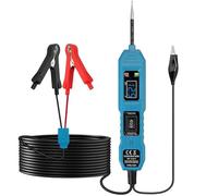 eSynic Tester Circuito Auto Professionale 6-36V | Diagnosi Rapida di Cortocircuiti, Continuità, Polarità, Massa, Componenti | Sonda con LED, Display LCD, Cavo 4.5 m, Protezione da Sovraccarico