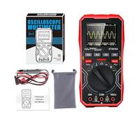 ET2010A 2 IN 1 Oscilloscopio digitale multimetro,5 Msps MHz/z Multimetro portatile Strumento di prova elettrico multifunzionale(ET2010A Red)