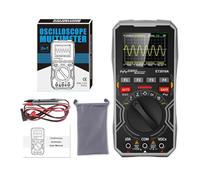 ET2010A 2 IN 1 Oscilloscopio digitale multimetro,5 Msps MHz/z Multimetro portatile Strumento di prova elettrico multifunzionale(ET2010A Gray)