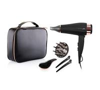 ETA Asciugacapelli Fenite I Black Edition I Pieghevole I 2200 W I Funzione Ionio I Livello Freddo I Molto Leggero I Diffusore I Borsa Da Viaggio I 3 Impostazioni Temperatura I 2 Velocità I