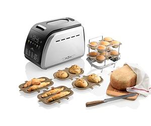 ETA Delicca II Max I - Macchina per il pane fino a 1,5 kg, 2 ganci per impastare, completamente automatica, 16 programmi, 850 W, macchina per il pane