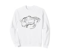 età della Pietra Pittura rupestre di Un Bisonte di Niaux Felpa