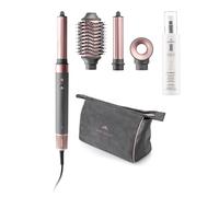 ETA Fenite Black Airstyler 3 in 1 I 1400 W I Lonic Hairstyler Set I Asciugacapelli, Bigodini Effetto Coanda, Spazzola Rotonda I Motore Senza Carbonio I Opti-Heat Control I Silent Power I 4 Regolazione