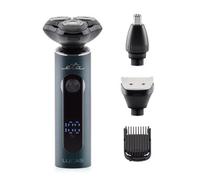 ETA Rasoio rotativo Uomo Lucas I Batteria (Li-Ion) I 3 Trimmer I Impermeabile I Durata della Batteria 50 Minuti I Display LCD I Indicatori LED I Velocità: 1