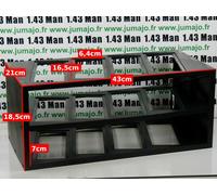 ETAGERE collection plastique neuve en boite : 12 voitures 43cm 18.5cm