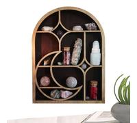 Étagère Lune | Étagère en en forme d'arc Présentoir de champignon de lune | Étagères pour décoration murale, étagèr tantes mur cor