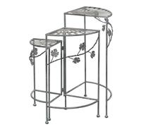 Étagère Scaffale in acciaio Bianco Ossidato Manuela