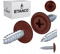 ETANCO GM-S Viti autofilettanti a testa piatta 4,2 x 19 mm (RAL 3009 rosso ossido)