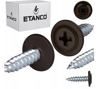 ETANCO GM-S Viti autofilettanti a testa piatta 4,2 x 19 mm (RAL 8019 grigio-marrone)