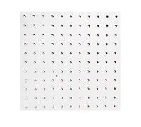 ETANULPEX Porta Filo da Cucito a Parete, capacità 100 rocchetti, Organizer con Pannello Forato e 25 Bastoncini di Legno for Fili Sottili, Bianco 300x300mm/3727