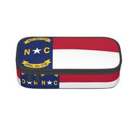 ETASUIOL Astuccio grande con stampa bandiera del Nord Carolina, astuccio multiuso in tessuto Oxford, Nero , Taglia unica, Custodia per chiave