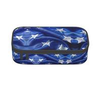 ETASUIOL Astuccio portamatite con stampa bandiera dell'Honduras blu, astuccio grande, astuccio multiuso in tessuto Oxford, Nero , Taglia unica, Custodia per chiave