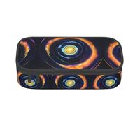 ETASUIOL Astuccio speciale con stampa di energia cosmica spaziale, grande capacità, può contenere penne, matite e piccoli accessori, Nero , Taglia unica, Astuccio per trucchi