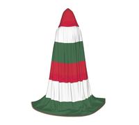 ETASUIOL Bandiera dell'Ungheria Stampa Mantello Con Cappuccio Per Halloween,Mago Vampiro Tristo Mietitore Costumi,Stile Rinascimentale