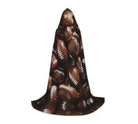 ETASUIOL Mucchio di palloni da calcio, mantello con cappuccio per Halloween, costume da vampiro mietitore da mago, stile rinascimentale