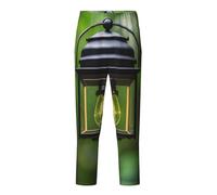 ETASUIOL Pantaloni pigiama alla moda con stampa di lucciole e lanterne, per tempo libero, tempo libero, tempo libero, sport e feste a tema, Nero , XS(5-6)