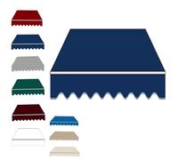 Etatable Outdoo Parasole, Watepoof, Eplacement Fabic fo Doos e finestre, 3x1.5m, Blu, UV Potection, Ideale per patii, ponti e balconi