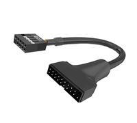 ETAWDE Cavo da USB 3.0 a USB 2.0 per schede madri da 19/20 pin a 9 pin per uso sul pannello frontale