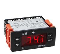 ETC-974 Termoregolatore Frigorifero Sbrinamento Controllo Riscaldamento Termoregolatore con Doppio Sensore NTC 220V