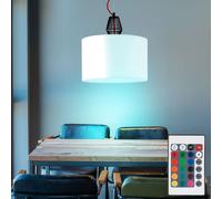 ETC-Shop Lampada a Sospensione LED RGB Dimmerabile, Con Telecomando, 35,5 cm