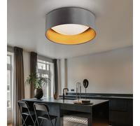 ETC-Shop Lampada Da Soffitto LED Effetto Stellato 1 Luce Grigio Oro 32 cm