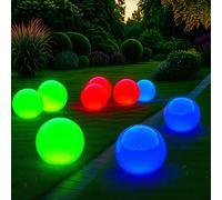 ETC Shop Leuchtkugel Da Giardino Luce Esterna IP44 15 cm Set Da 9